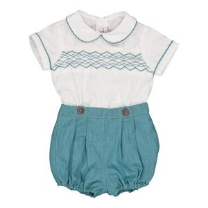 Kidiwi Smocked shirt & shorts set